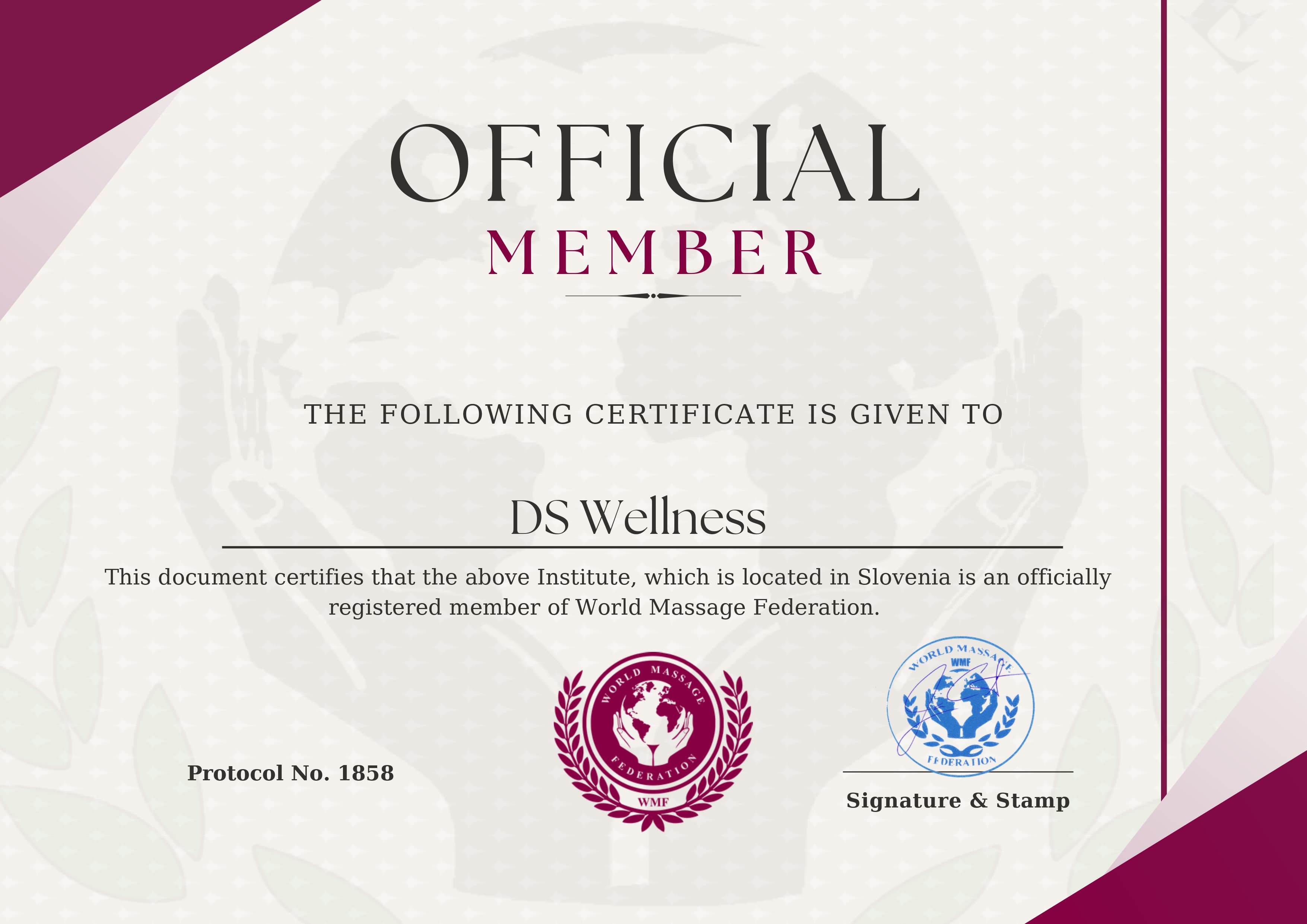 WMF certifikat